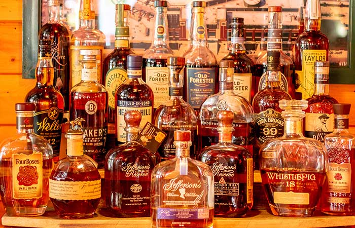 Find a variety of bourbon for you to enjoy at Rapids Riverside Bar & Grill in South Range WI.