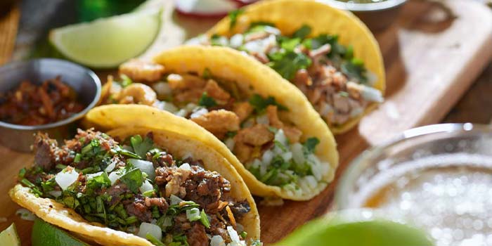 Enjoy tacos in our Mexican fiesta on Tuesdays at Rapids Riverside Bar & Grill in South Range WI.